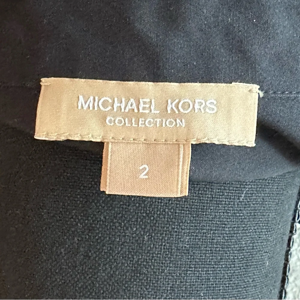 MICHAEL KORS EMBROIDERED FRENCH CUFF BLACK SHIRT - Picture 6 of 7